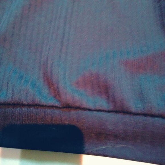 Haband Mens Collared Long Sleeve Pullover Shirt Navy Blue Large Vintage Retro - Picture 4 of 6